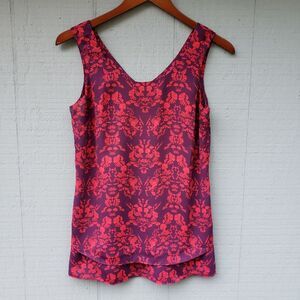 Cabi Cameo Women Print Layered Back Tank XS 3258